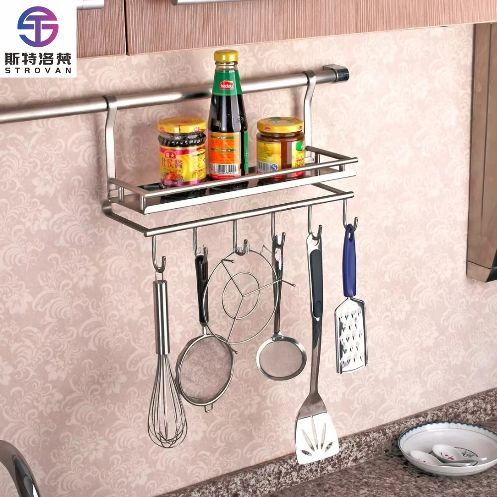 

Wall Mounted Stainless Steel Kitchen Utensil Holder 334