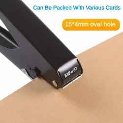 KW-trio-Perforatrice de trous ovales pour cartes de visite ou de couleur, perforatrice de papier, perforatrice de papier exécutif, fournitures de bureau