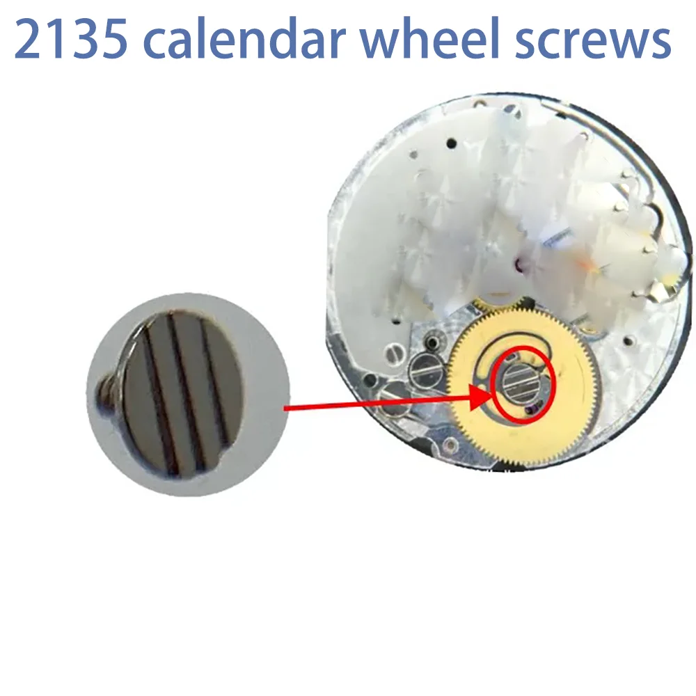 Accessori per orologi Viti per ruota della data adatte per movimento 2135 Vite con filettatura inversa sostitutiva Numero modello 5624