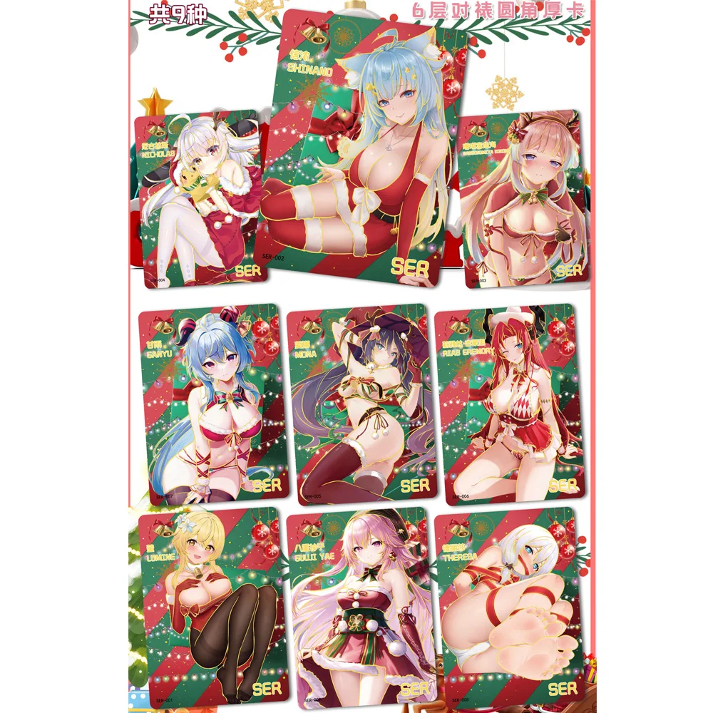 Senpai Goddess 4 Card Wholesale 4boxes Goddess Story TCG Anime Games Girl Party Swimsuit Feast Hobbies Toys Booster Box Gift