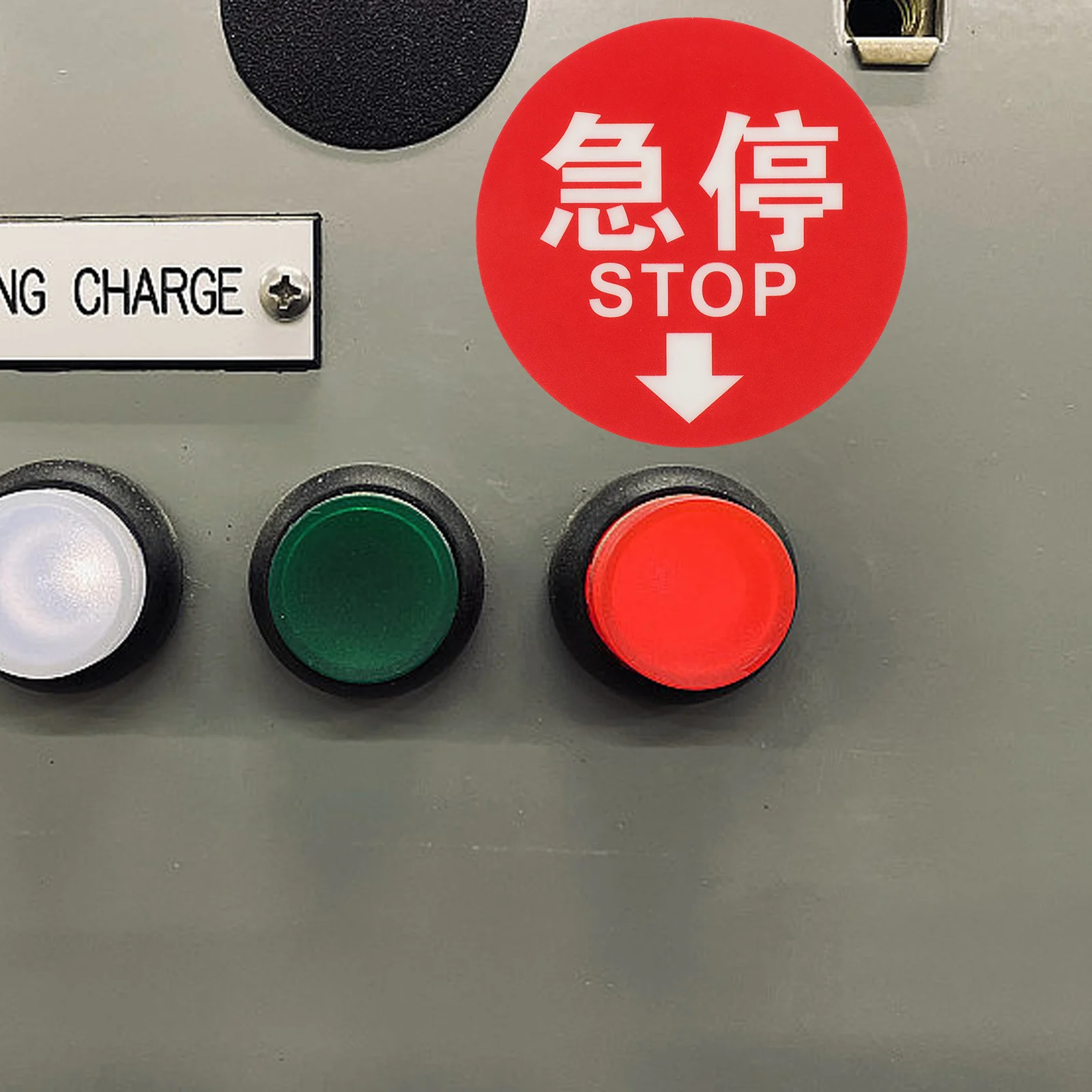 

5pcs Directional Arrow Labels For Switches Durable Warning Signs Traffic Stickers No Parking Slow Down Sign Home Office Garage