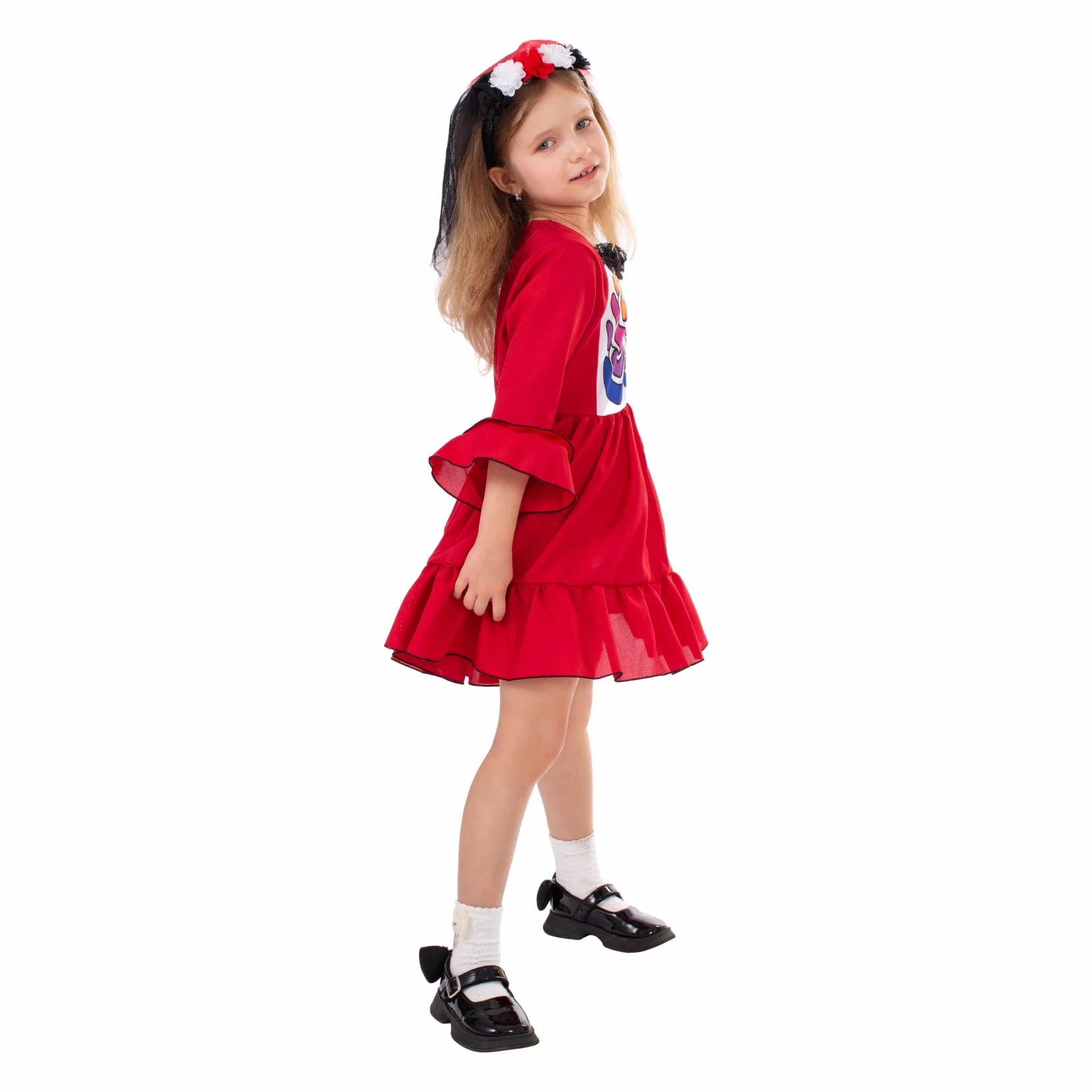 Costume de Cosplay Effrayant pour Enfant Garçon et Fille, Robe de Barrage, Crâne, pour Halloween