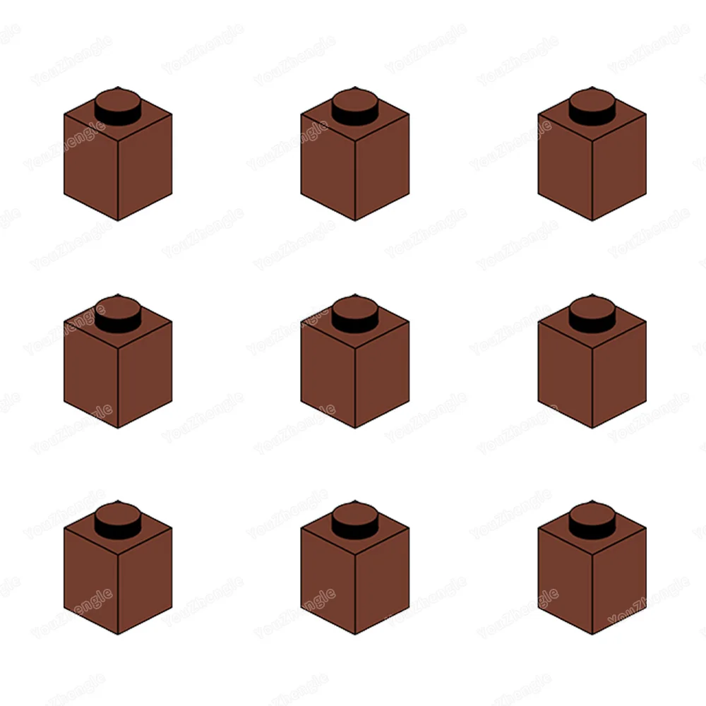 3005 Building Block Base 1x1 High Point Parts MOC Figures Military WW2 Street Scene Weapons Equipment Scene Model Gifts DIY Toys