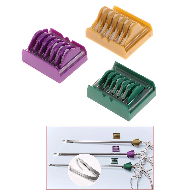 Laparoscopic surgery instruments Tissue Closure Clamp Disposable Surgical Titanium Clip Laparoscopy Ligation Clips