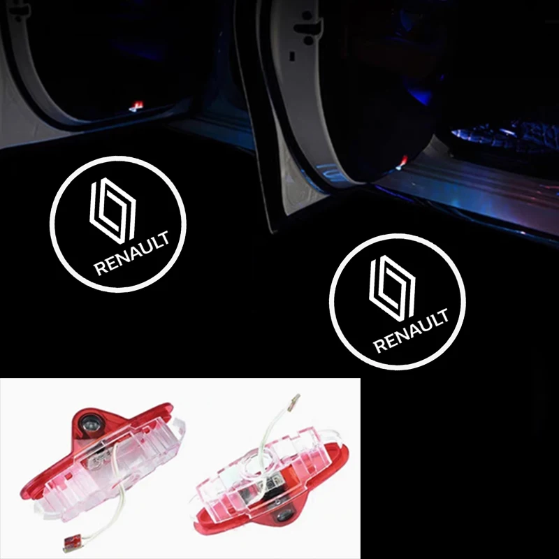 

2 Pcs Car Door Welcome Lights for Renault Koleos / Clio / Megane / Laguna / Latitude / Talisman / Vel Satis Door Projector Lamps