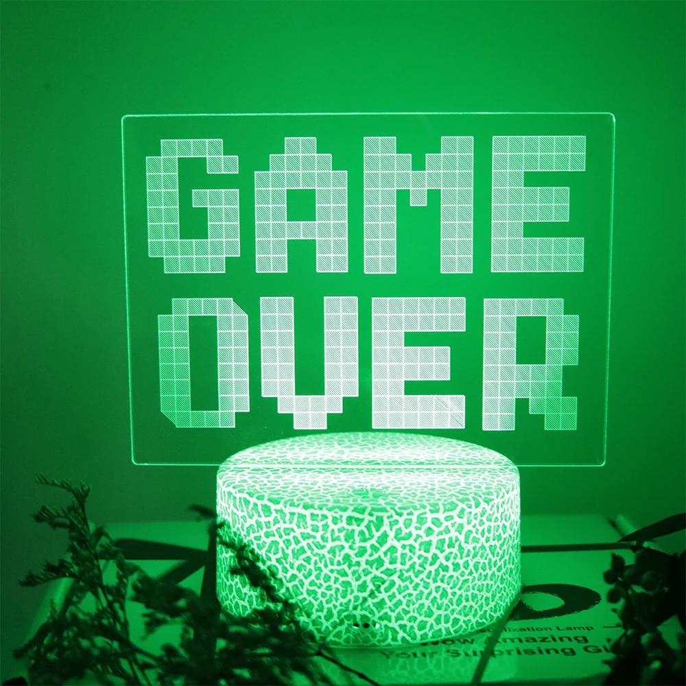 Decorazioni per la camera Lampada a LED Lampade da tavolo da gioco Decorazione per la camera da letto 16 colori Telecomando intelligente Touch LED Luci notturne Regalo per la fidanzata