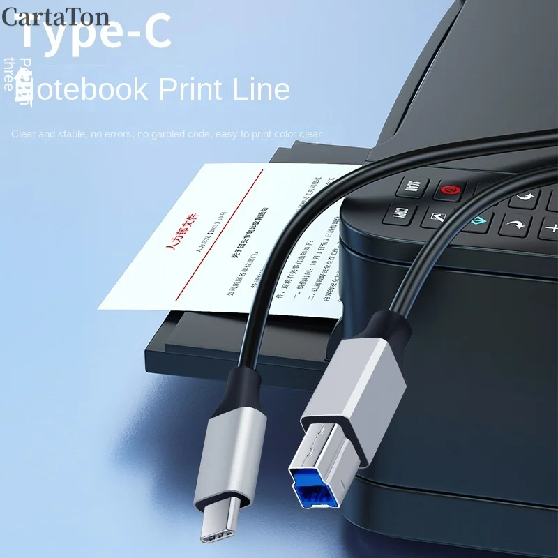 6FT Type C to USB 3.0 Type B Printer Cable Data USB3.0 Cable for Mac Pro Dell Cell Phone & HP Printer Hard Disk 0.5M 1M 2M