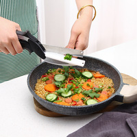 1-3PCS Vegetable Cutting Board Scissors Spring Loaded Smart Kitchen Tool 2 in 1 Food Prep Utensil for Complementary Cooking