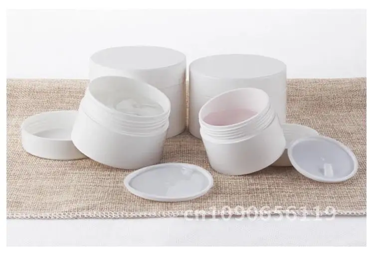 20pcs 30G 50G 100G 120G White Plastic Empty Jar Pot Travel Cosmetic Sample Makeup Face Cream Containers Nail Art Organizer Home