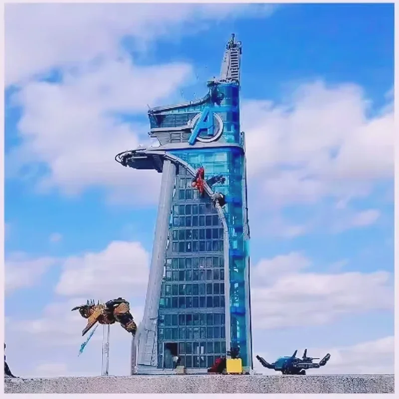 2026 New 5201pcs superhero Building Revenge Tower model Building blocks, giant Assembly Toys birthday Gifts Christmas Gifts