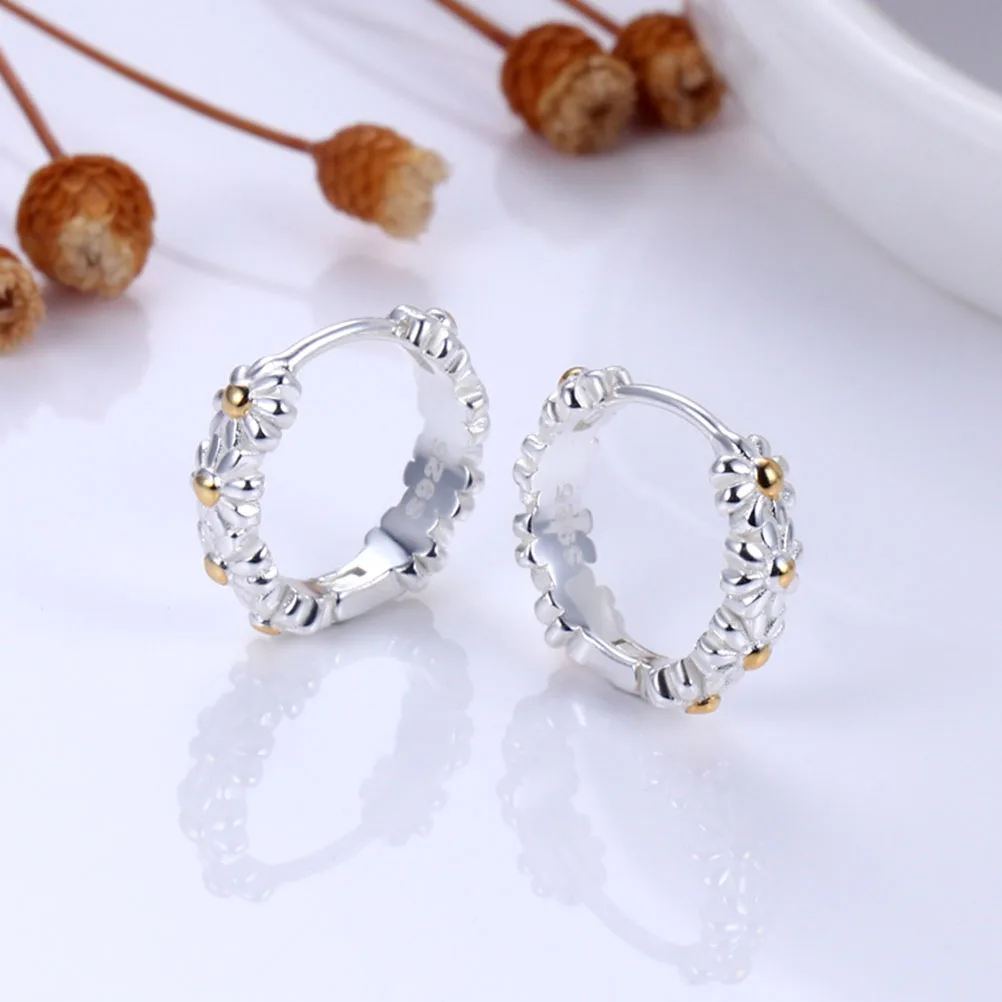 

Daisy Ring Silver Adjustable Women Open Ring Sweet Fashionable Valentines Day Gift Flower Jewelry Party Accessories Elegant