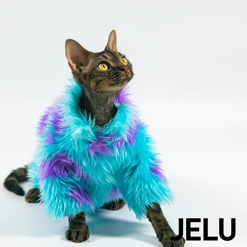 JELU Jilu Sullivan Hairless Cat Devon Sphinx Winter Coat Coat Coat Warm And Thickened