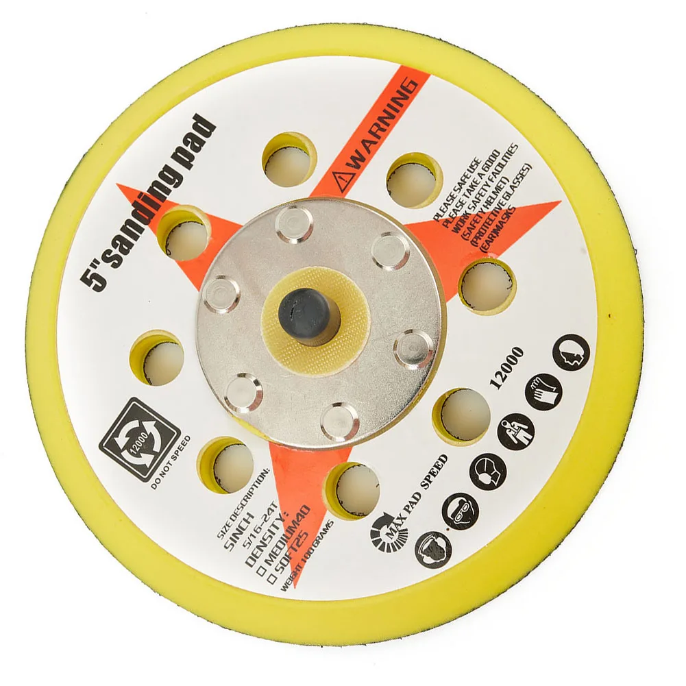 5in 125mm 8holes Sander Backing Pad Polisher Sponge Bonnets Sanding Disc Power Grinding Polishing Tool Accessories