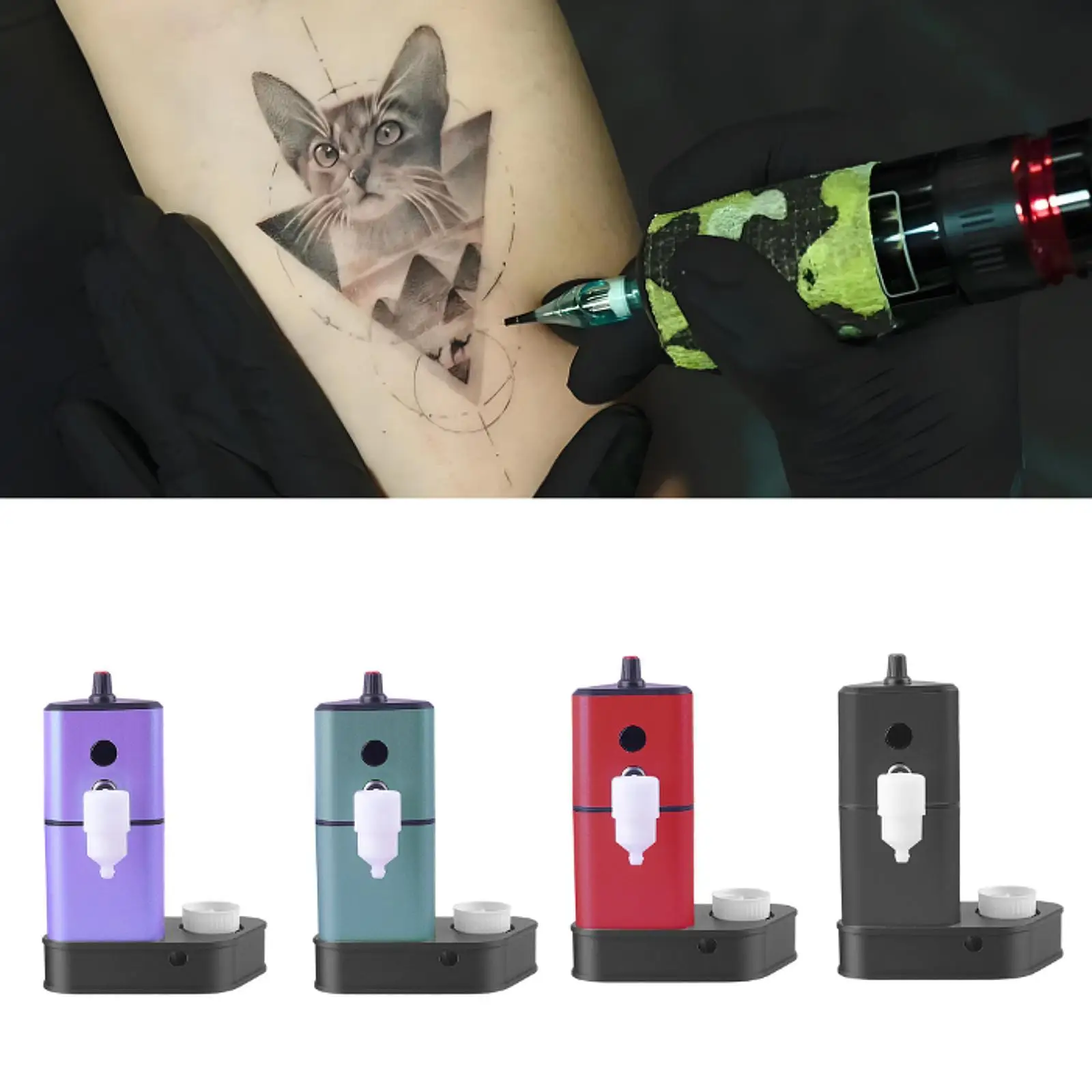 

Efficient Washer Cleaning Mini Tattoo Needle Cleaner Equipment USBC Rechargeable for Beauty Salon Tool