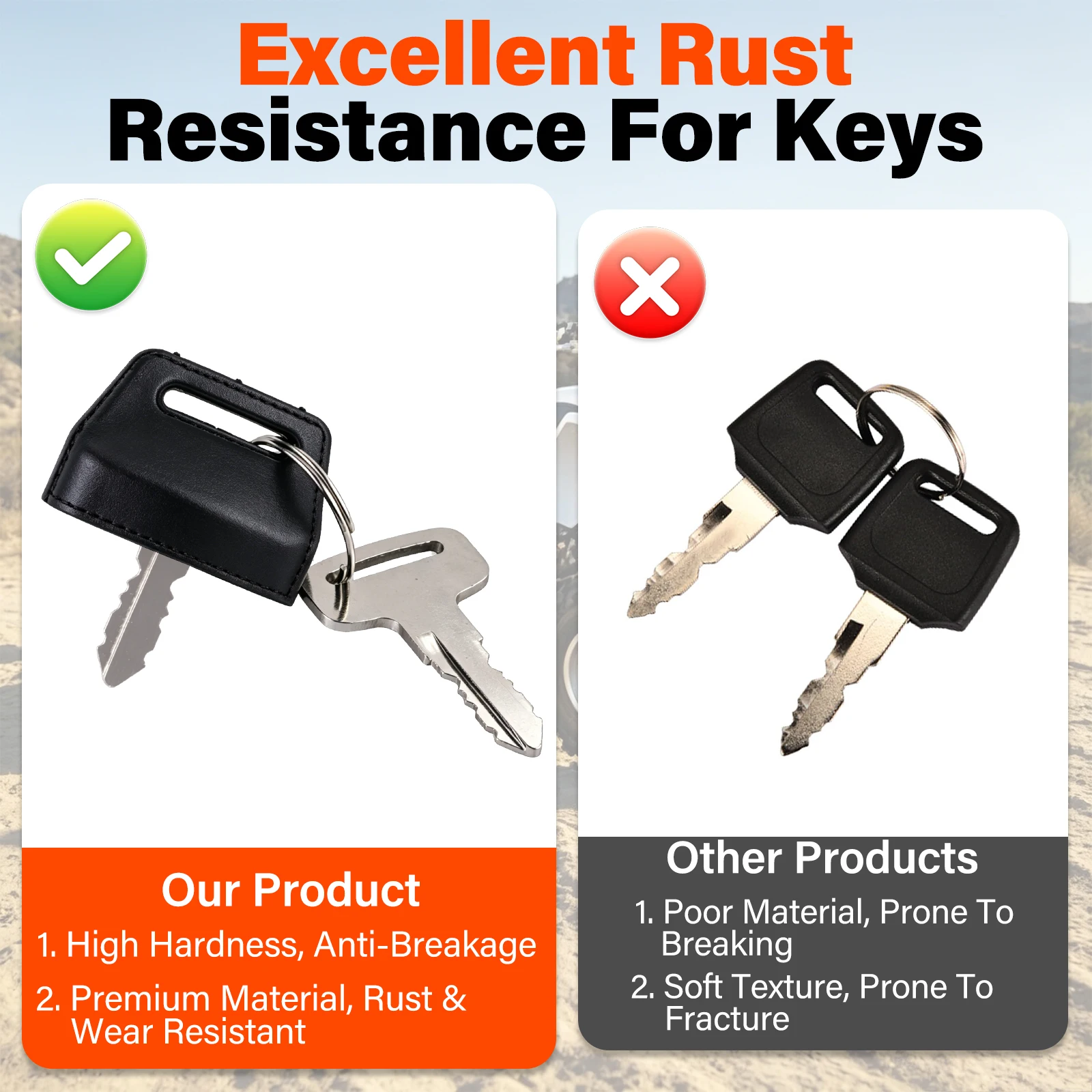 Ignition Key Switch for Yamaha Wolverine Grizzly Kodiak YFZ450 YFM400 YFM450 YFM45 YFZ YFM 400 450 5ND-82510-00  5TG-82510-02