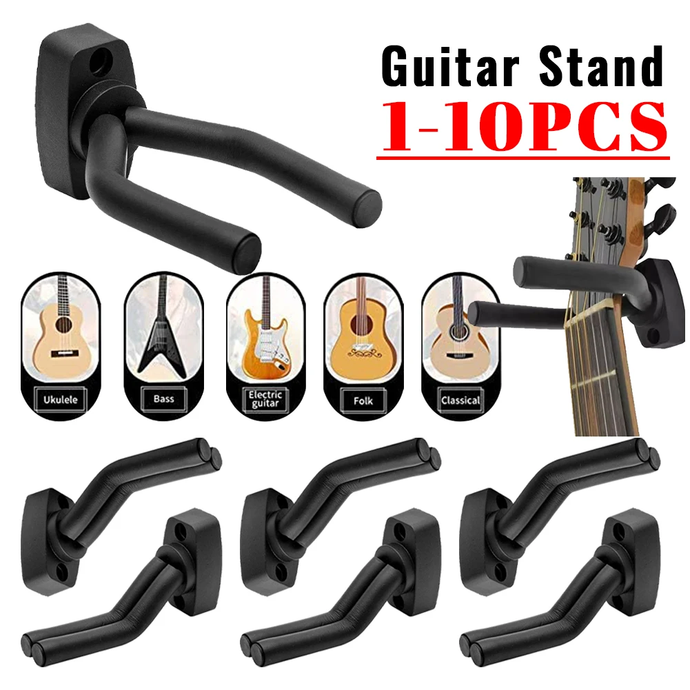 

Guitar Wall Holder Hook Metal Guitar Hanger Wall Mount for Acoustic Guitar Easy To Install with Screws Guitar Accessories