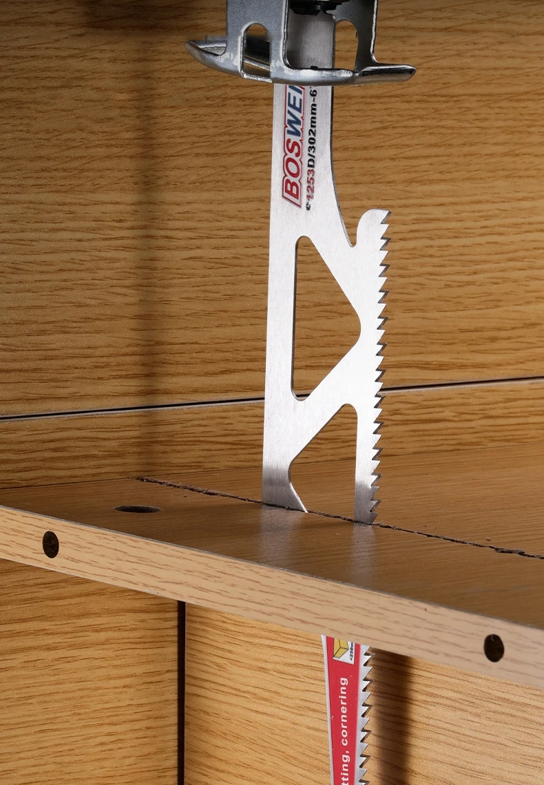 Säbelsägeblatt Holz 12 Zoll 6 TPI Edelstahl Alien Sägeblatt zum Schneiden von Ziegel, Holz, Metall, PVC-Rohr – Detail 6