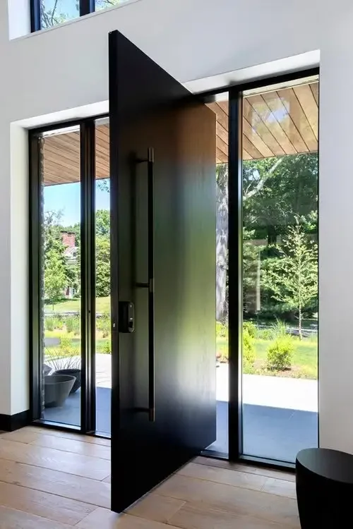 

Anti Thief Exterior Main Front Pivot Doors Residential Entry Door Durable Eco-Friendly Waterproof Customized Entrance Door