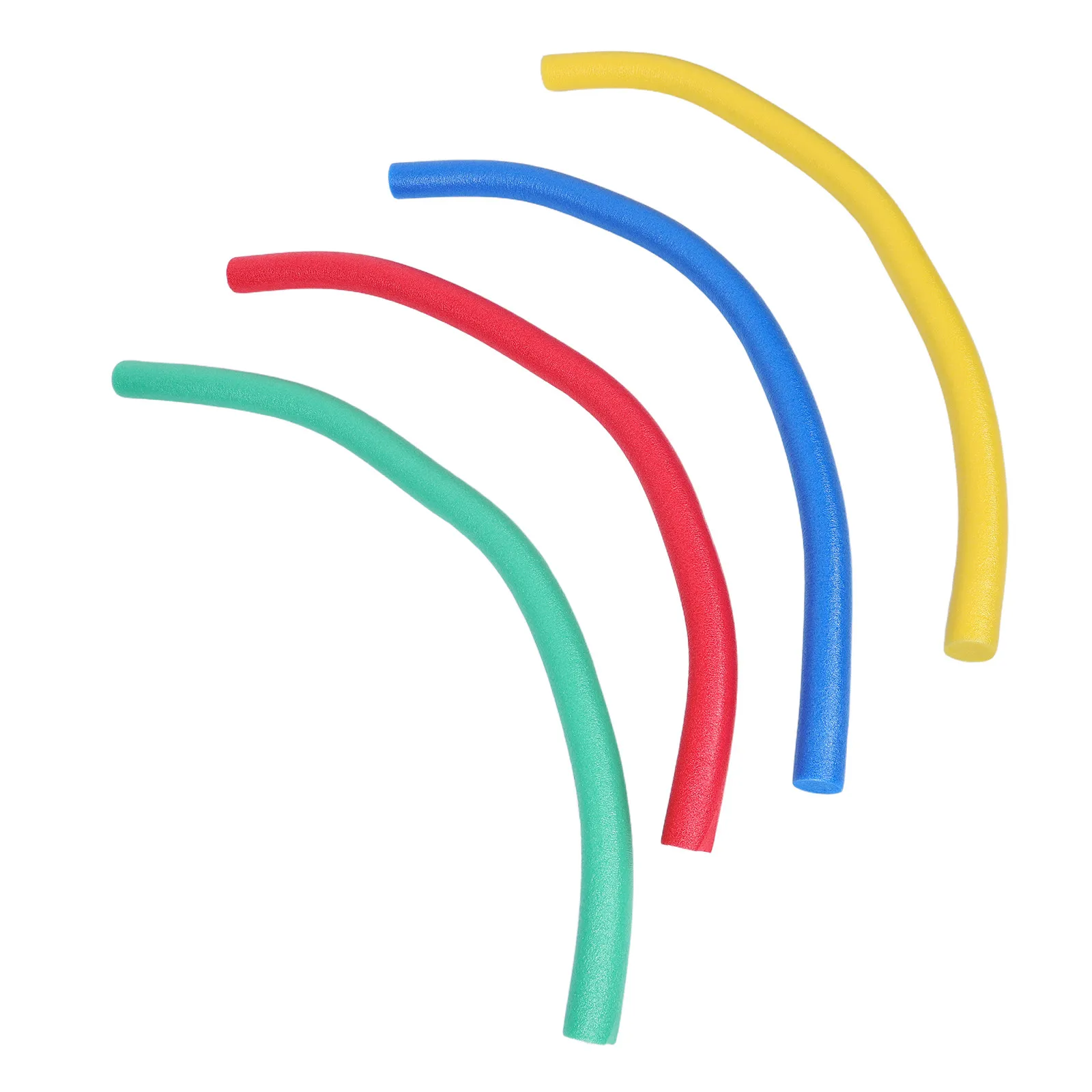 4 Stück Pool-Nudeln aus Schaumstoff, große, weiche Schwimmnudeln für Kinder und Erwachsene, verbesserte Auftriebskraft, rutschfeste Oberfläche, schnell trocknend, hell