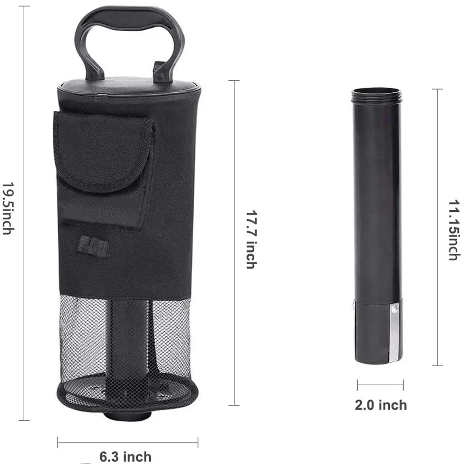 Lightweight Golf Ball Retriever Tube Easy Collection Picker for Outdoor Sports Golf Practice Equipment