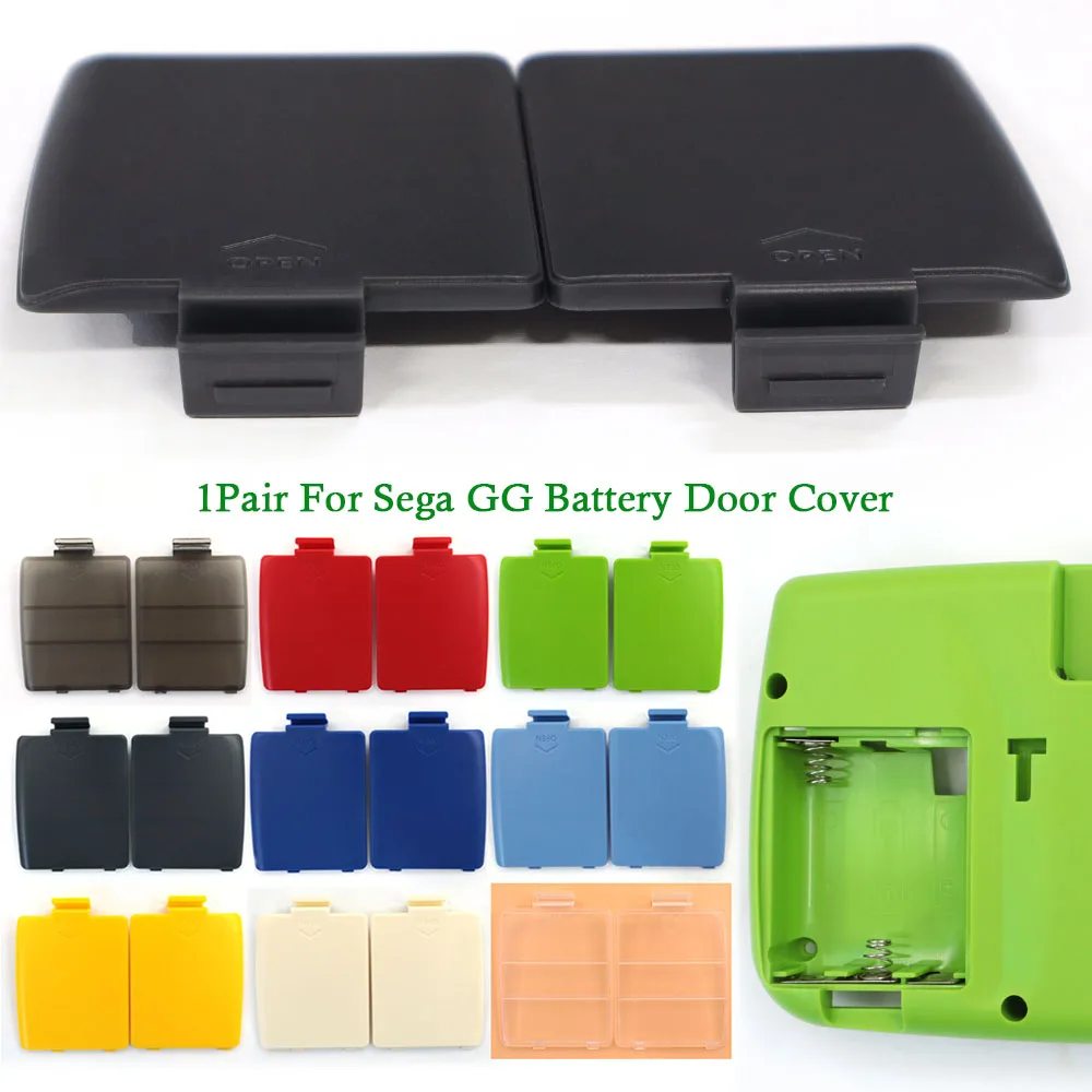 

Сменная крышка батарейного отсека для игрового снаряжения Sega GG, GG L R, левая и правая крышка батарейного отсека типа AA, игровые аксессуары
