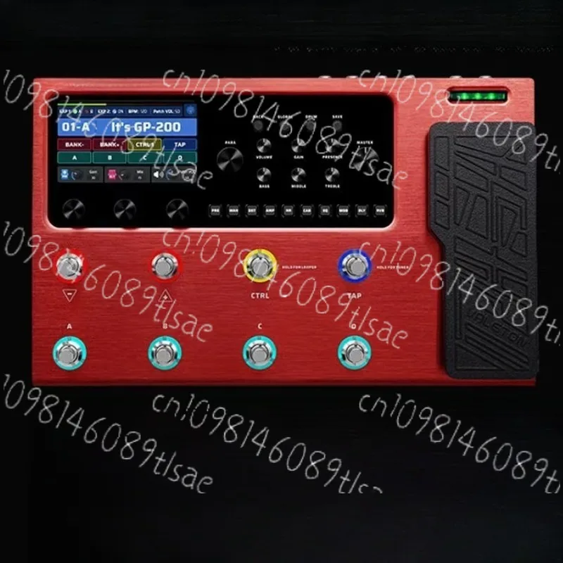 

Гитарный/бас-усилитель с MIDI-входом/выводом, педалью выражения и функцией стерео OTG (модель GP-200R)