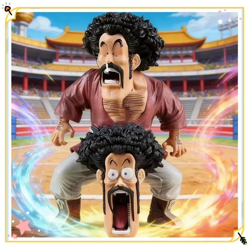 

Anime Figure Dragon Ball Mr Satan Double Head Carving Funny Fighter Boxed Collectible Statue Decor For Anime Lovers Collectors