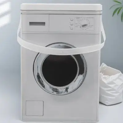 

Laundry Powder Container Washing Machine Shape Stylish Storage Bucket for Laundry Beads Powder Liquid Organizer