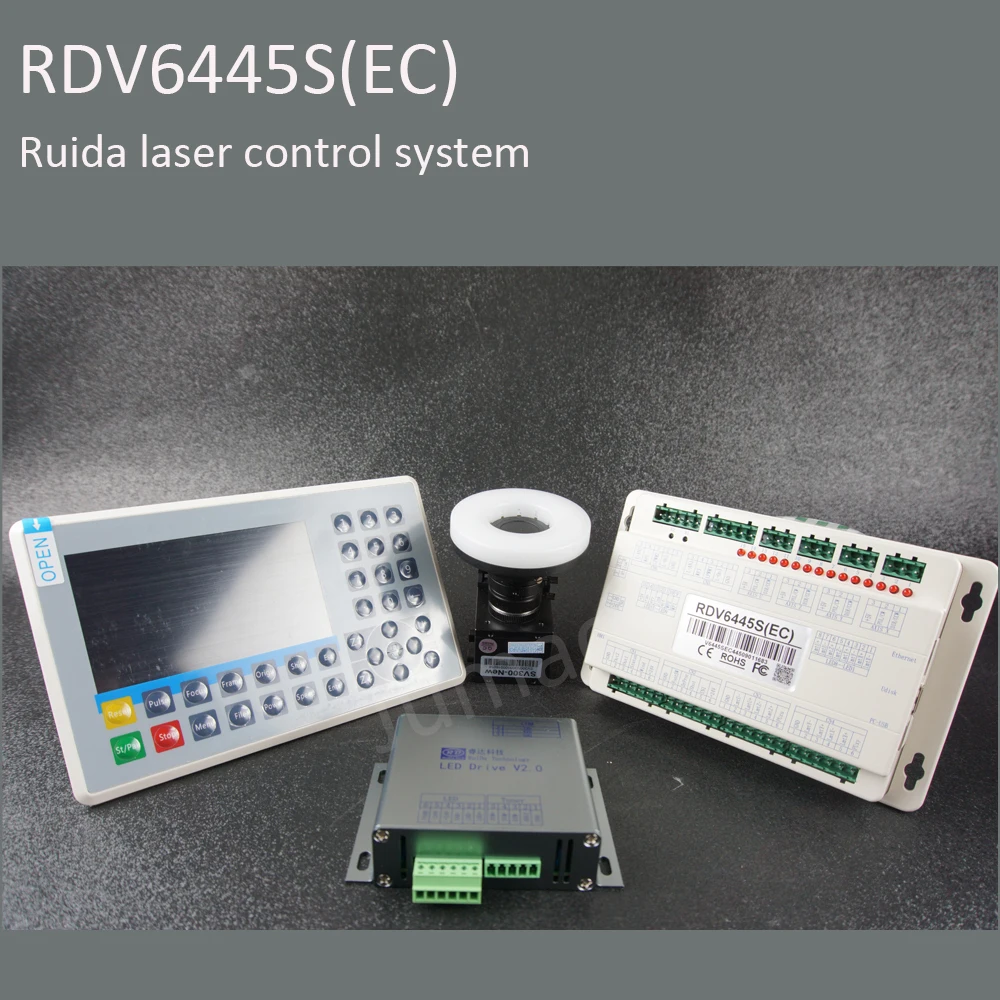 CCD Visual Camera RDVision Control System Ruida RDV6445S Controller For Co2 Laser Cutting Engraving Machine