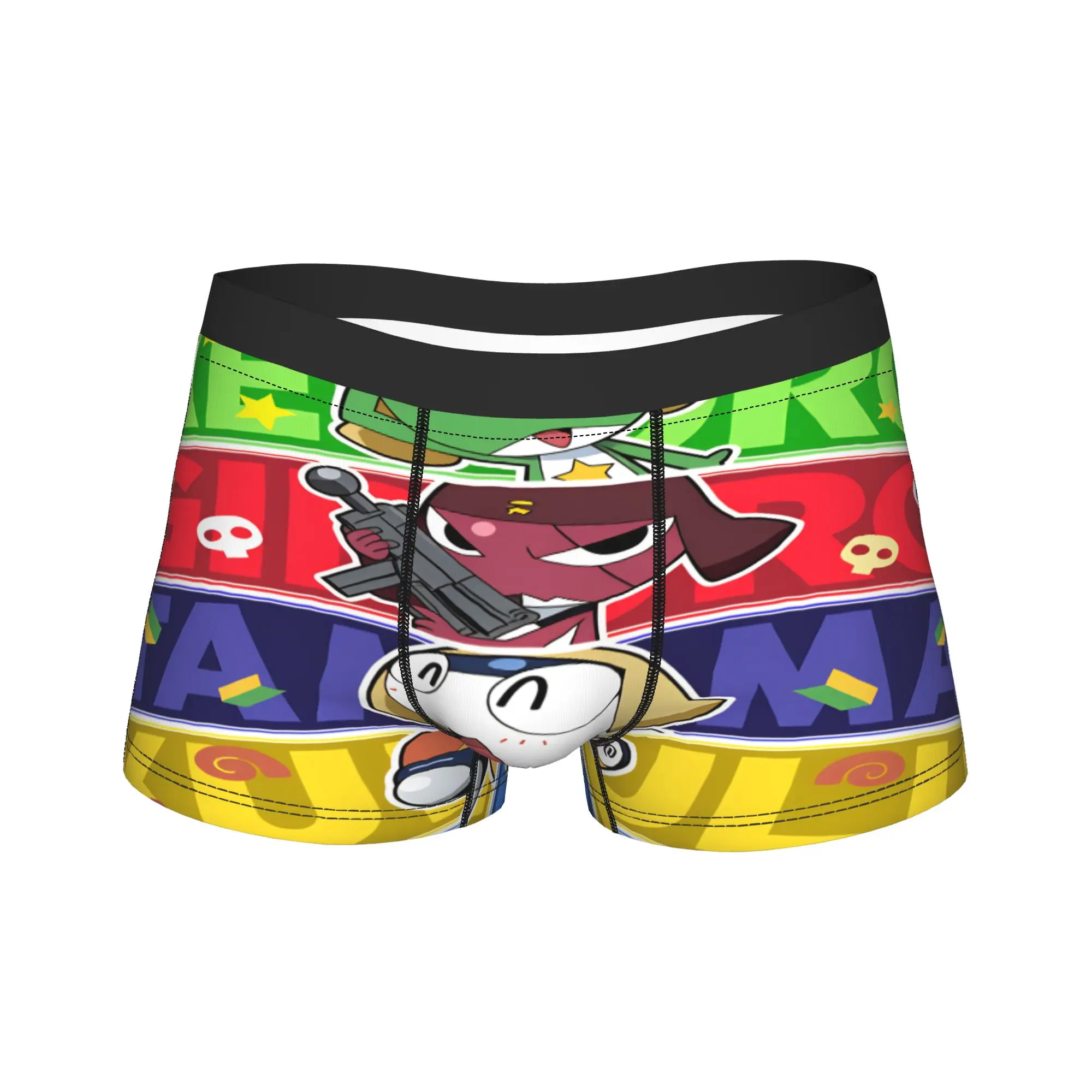 Keroros Gunsous Frog Underwear  Comfortable Panties Design Shorts Briefs For Male Pouch Oversize Boxershorts