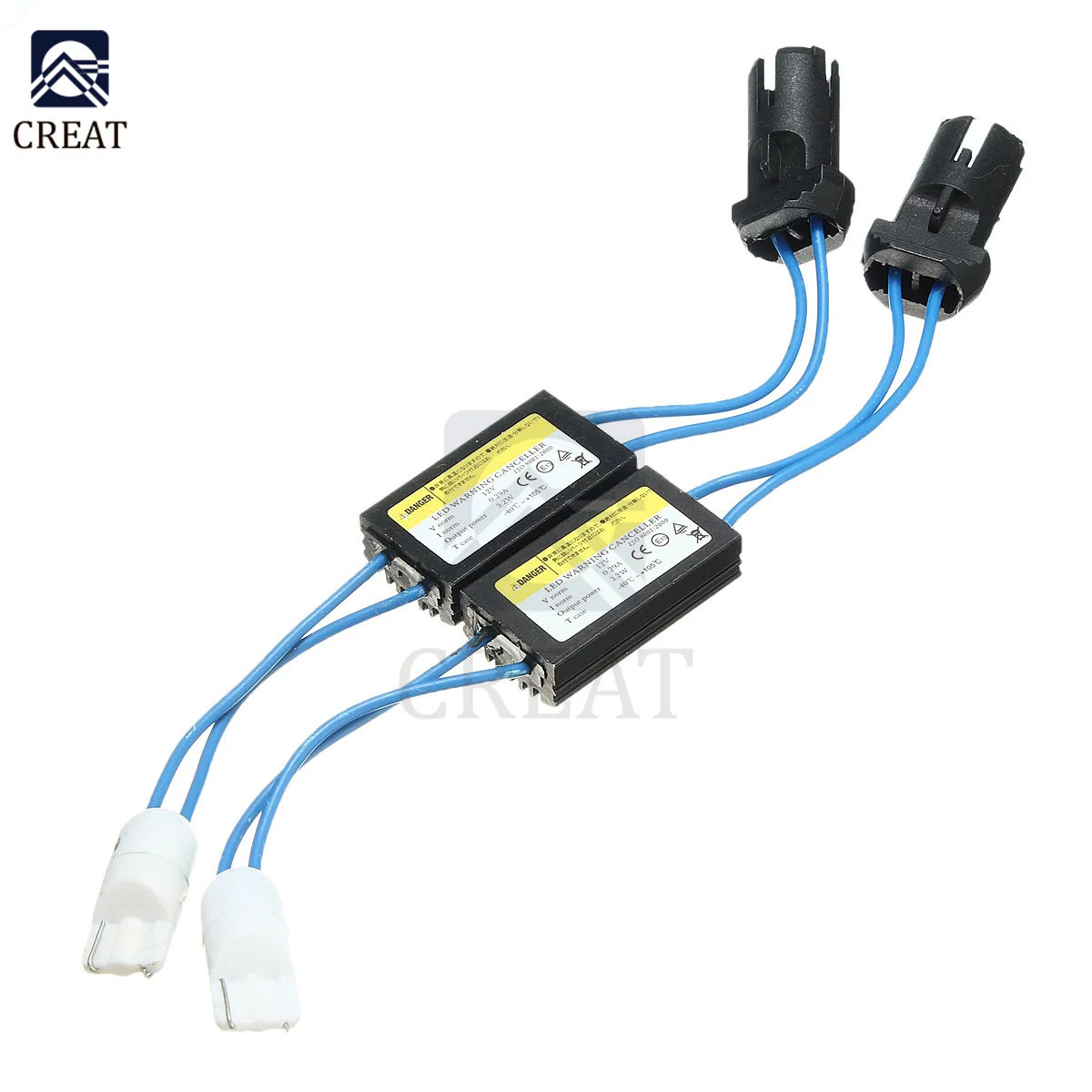 Led Waarschuwing Canceller Decoder 12V T10 Kabel Voor 501 T 10 W5W 192 168 Auto Led Verlichting Fout Belasting weerstand