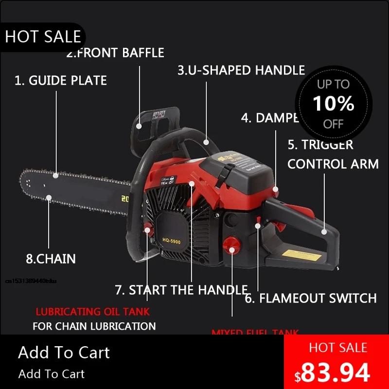 

818003 High Performance Saw, Wholesale, Logger Machine, Multifunction Chain Saw, Logger Saw, Useful