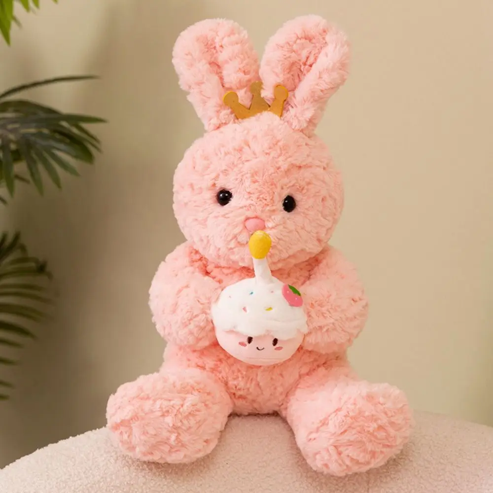 Kawaii può cantare torta orso peluche animali di peluche torta morbida coniglio bambola di pezza marrone/rosa carino compleanno orso peluche per bambini