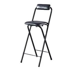 Portable Folding Bar Chair Front Desk Chair High Stool Bridge Fishing Leisure Backrest Dining Bar Chair Cashier