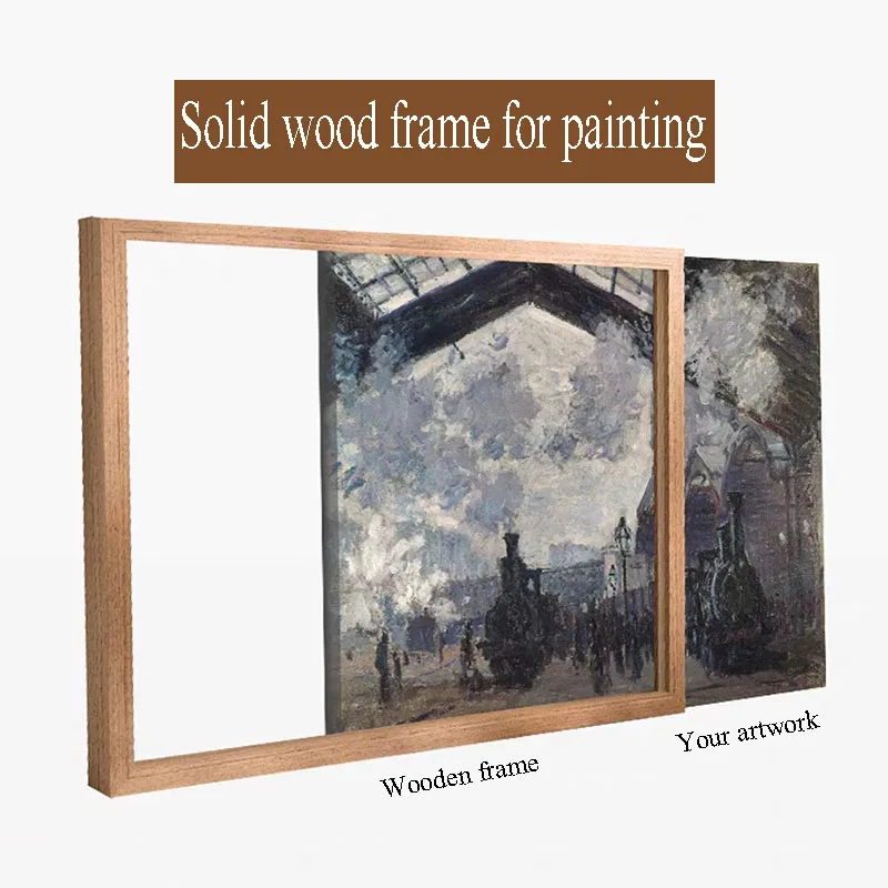 

30 * 40cm Solid Wood Outer Frame For Painting With Complete Set Of Installation Accessories