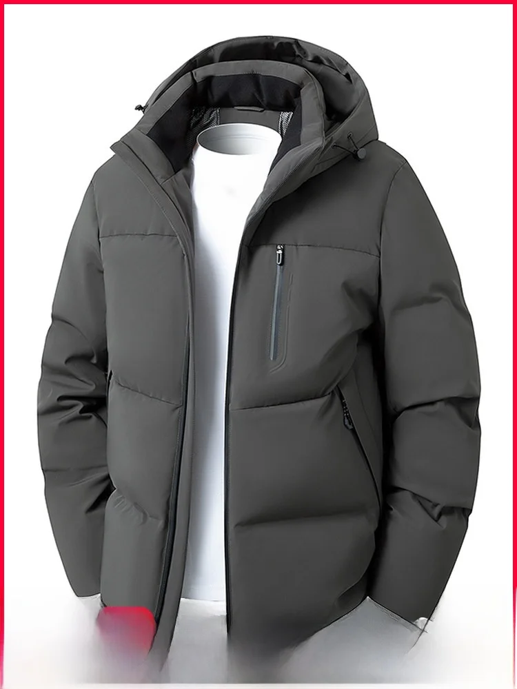 

Warmth Insulated Men's down Jaet Outerwear Winter New Arrival Outdoor Windproof Fce Lined Zipper Sle Casual Faion