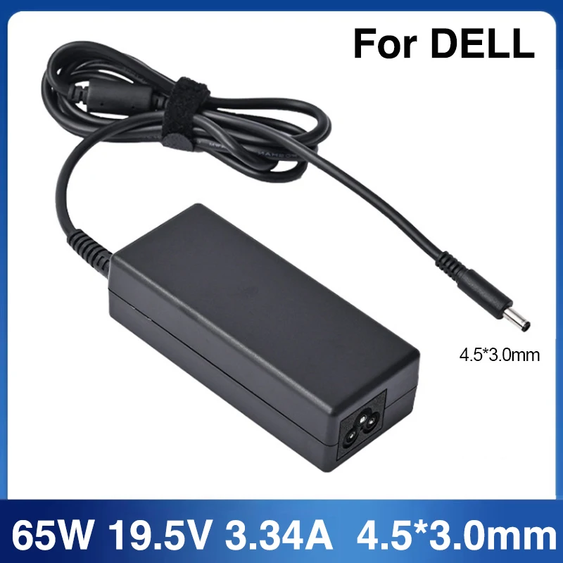 

19.5V 3.34A 65W 4.5*3.0MM Laptop Adapter for Dell Vostro 15 3561 3562 3565 3568 3572 5568 5370 XPS 13 9333 9344 Charger AC Power