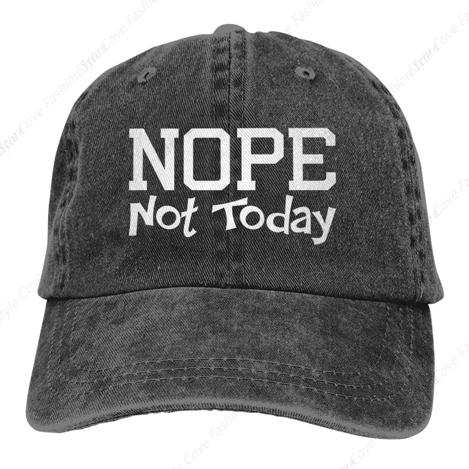 

Hiking Hats for Men Funny Fashionable Hat Cool Hats Breathable Nope Not Today Adjustable Washed truck Hat Classic Vintage Hat