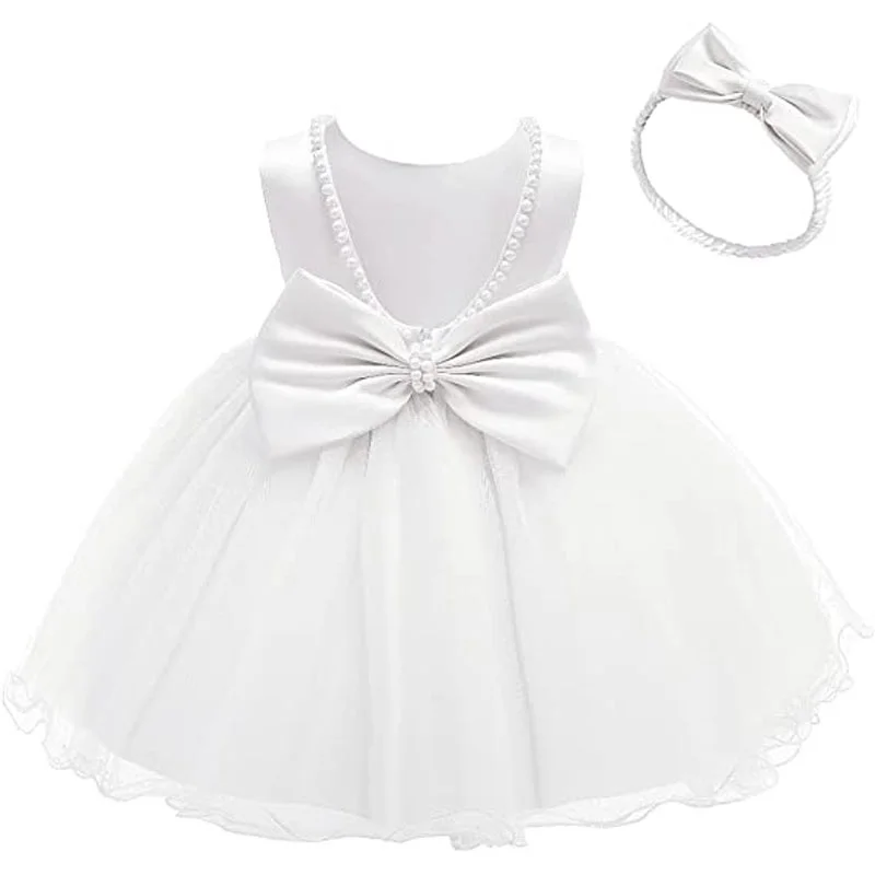 Vestido de princesa para recién nacido, Vestidos de verano para niñas, primer cumpleaños, boda, damas de honor, Vestidos infantiles