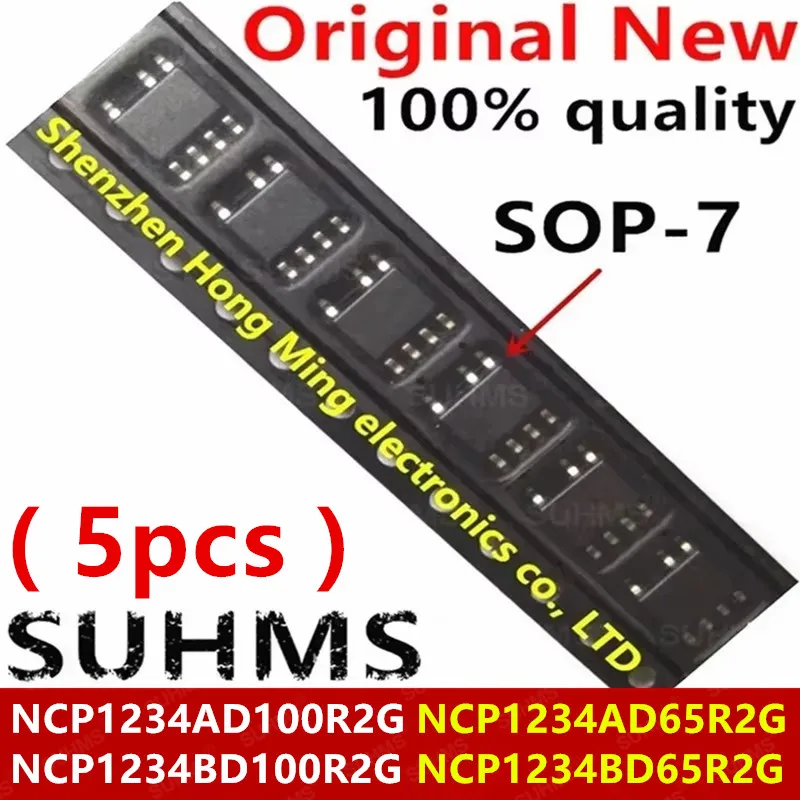 (5 шт.) 100% новый NCP1234AD100R2G 34A100 NCP1234BD100R2G 34B100 NCP1234AD65R2G 34A65 NCP1234BD65R2G 34B65 sop-7 Чипсет