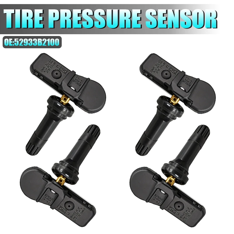 TPMS-Reifendrucksensoren 433MHz kompatibel mit KIA Sedona Soul Hyundai Creta ersetzt die Nummern 52933B2100 52933-B2100
