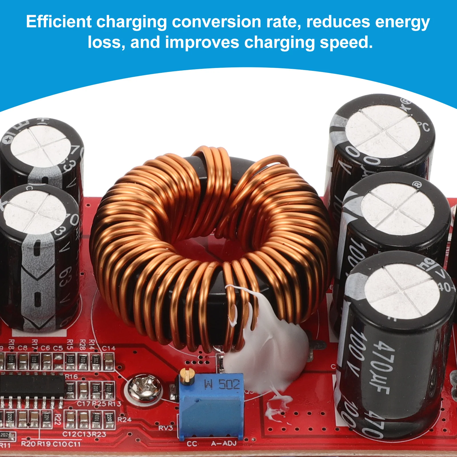 

1200W Power Module Professional Boost Converter Small Voltage Regulator Stable Dc to Dc Converter High Efficiency Voltage Supply