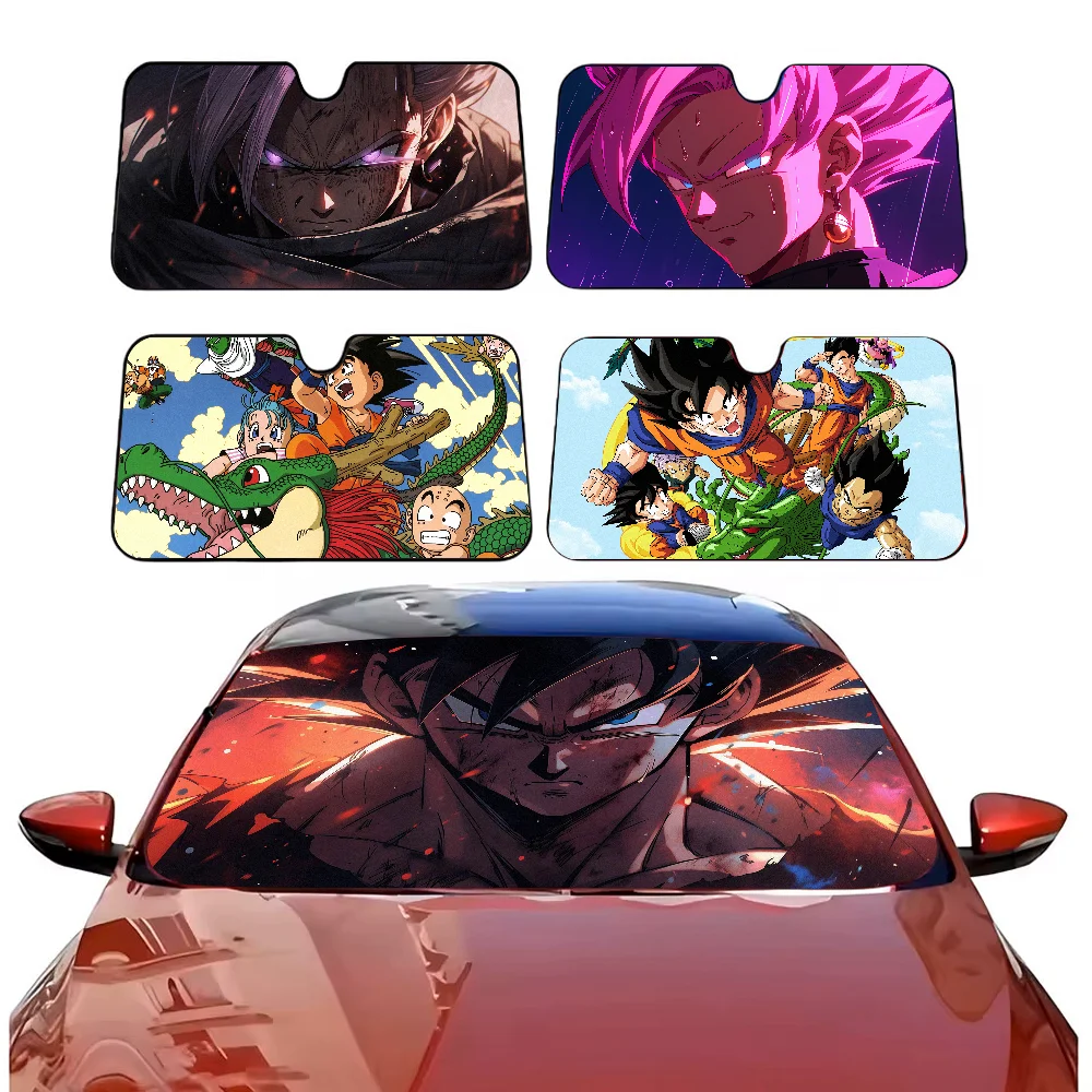 

Anime D-Dragons Funny Ball Car SunShade Windshield Anti-UV Protection Front Sun Shade Cooling Protector for Vehicle Interior