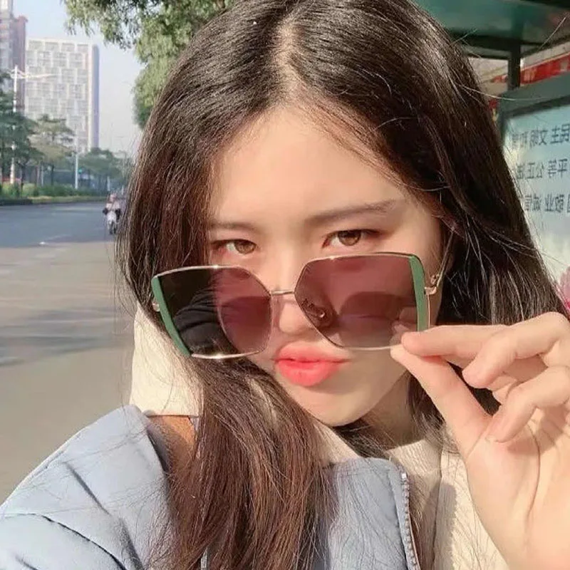 Square Sunglasses Women 2024 Vintage Brand Oversize Women\'s Sun Glasses Black Female Glasses Men.s UV400 Gafas De Sol