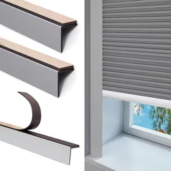 Easy to Install Gray Blackout PVC Light Blockers accessories Complete Light Strips for Window Blinds