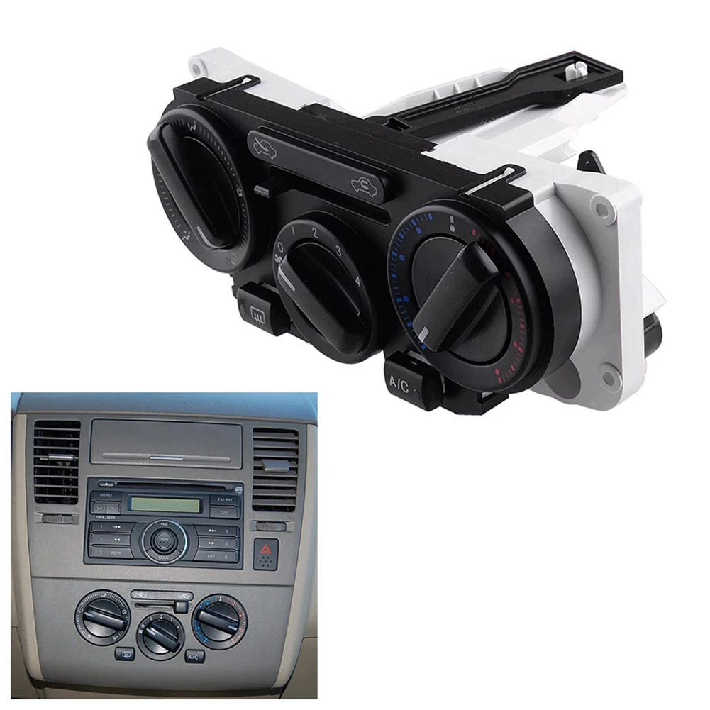 

Car Climate Control Switch Car Air Conditioning Control Plate Climate Control Panel for Nissan Tiida Sylphy NV200 Geniss 07-15
