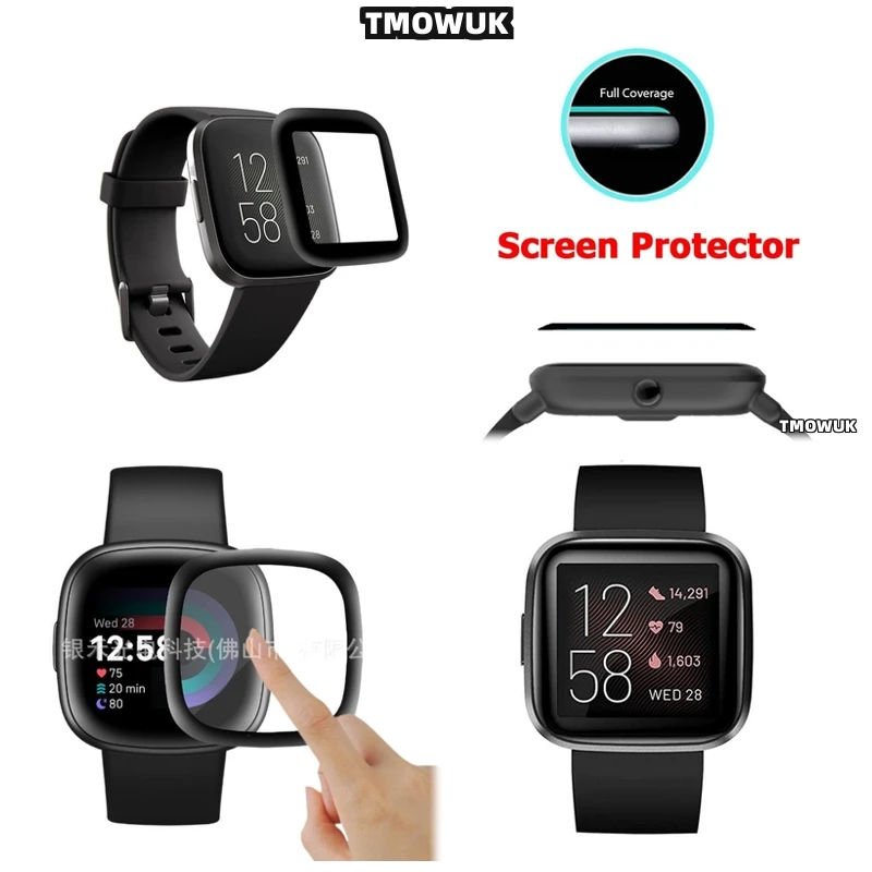 

For Fitbit Sense 2 Versa3 2 4 Inspire 3 Charge 6 5 Full Cover 3D Anti-Scratch Soft PMMA Screen