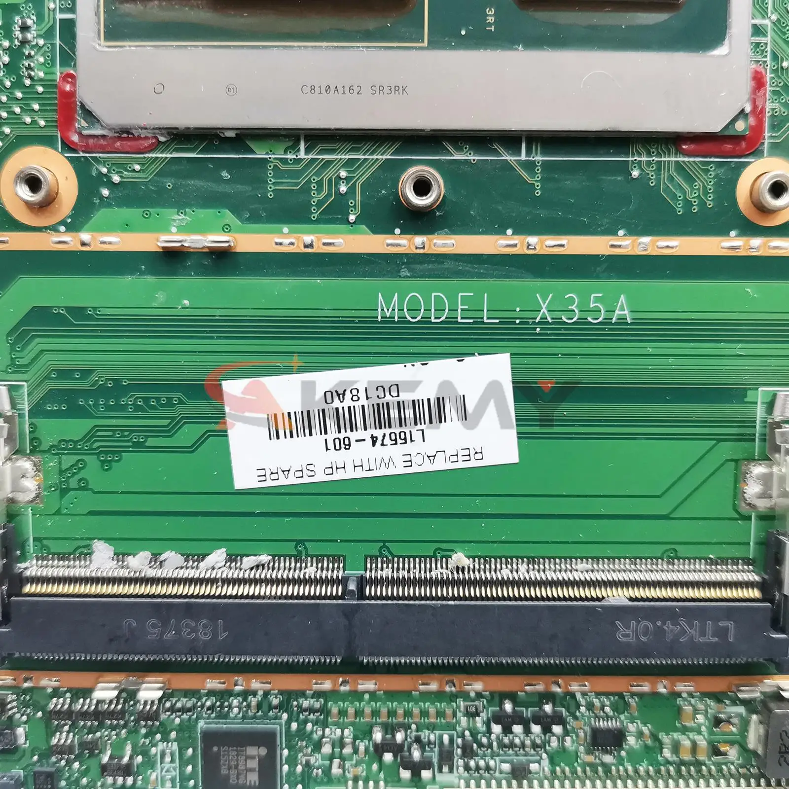 Voor HP 15-CH Laptop Moederbord DAX35AMBAG1 SR3RK i7-8705G Notebook Moederbord Spectre 100% Getest OK