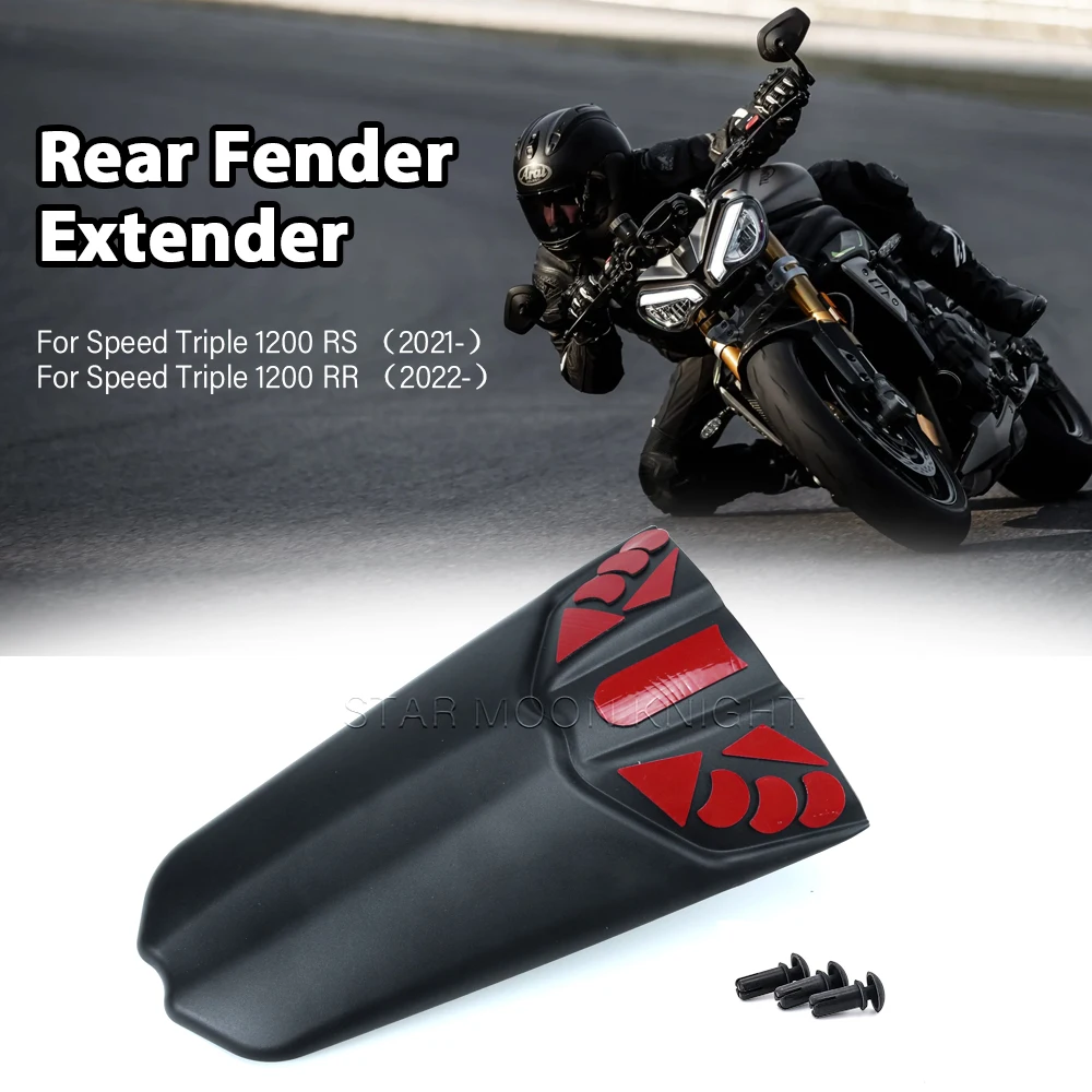 For Speed Triple 1200 RS 1200RS (2021-) 1200RR (2022-) Motorcycle Rear Fender Mudguard Wing Wheel Hugger Extension Splash Guard