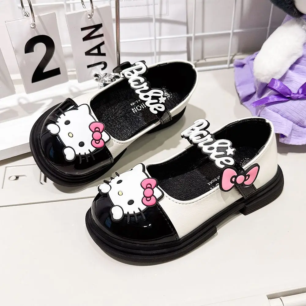 

Girly Heart Anime Kawaii Sanrio Hello Kitty Ins Fashion Shoes Cute Cartoon Y2K Children Soft Princess Board Shoes Girls Gifts